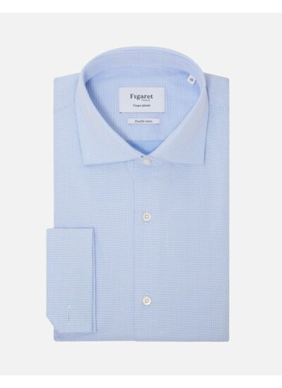 Chemise Ajustée bleue