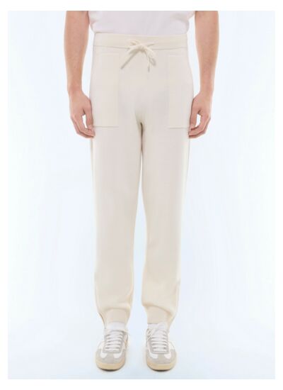 Pantalon de jogging en laine et coton