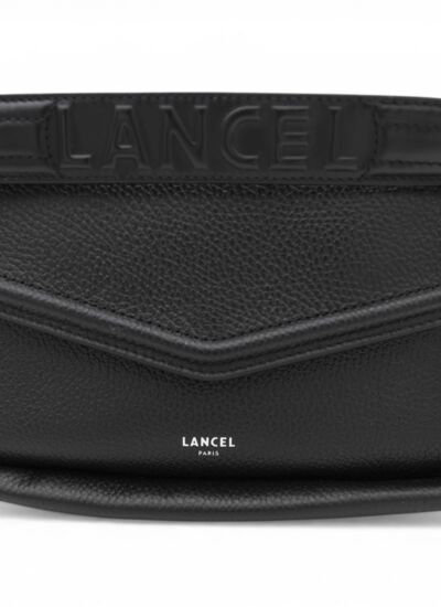 Oblique de lancel - sac rabat m - noir