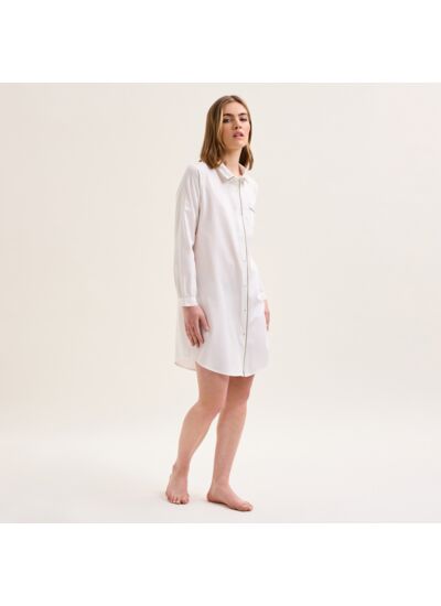 Laurence Tavernier - Chemise de nuit en satin, Essentiel Uni