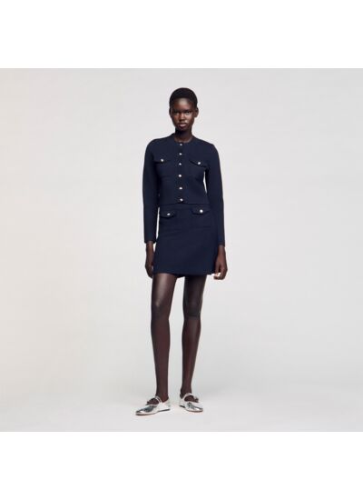 Cardigan en maille côtelée