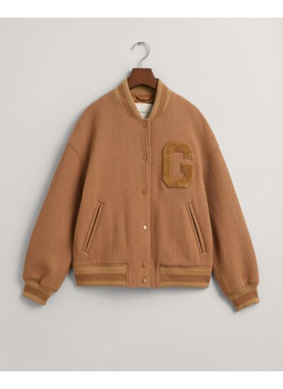 Wool Twill Varsity Jacket