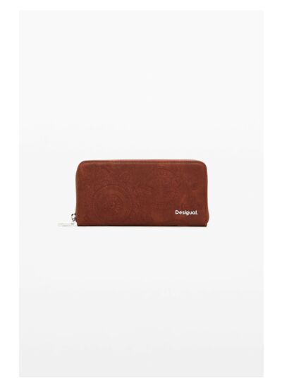 Porte-monnaie brodé de fleurs