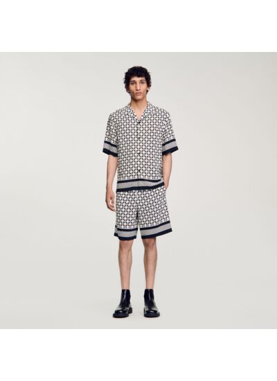 Chemise à manches courtes Square Cross