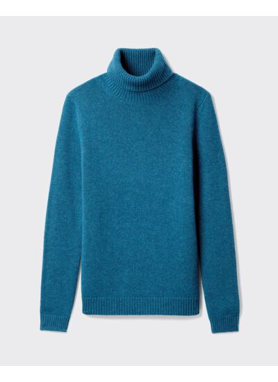 Pull col roulé - Femme - BLEU CANOE