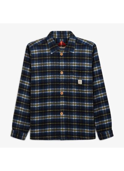 Surchemise Wallas à carreaux bleue