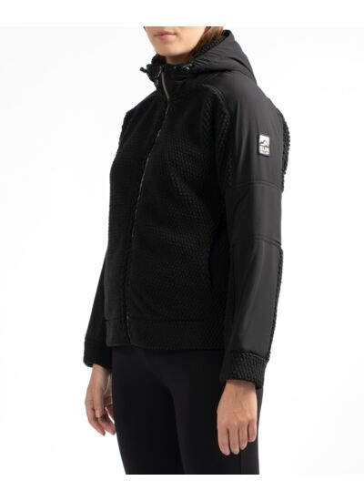 Veste à capuche en polaire épaisse