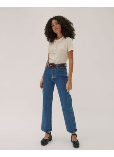 Polo Yoko Polo femme lin manches courtes