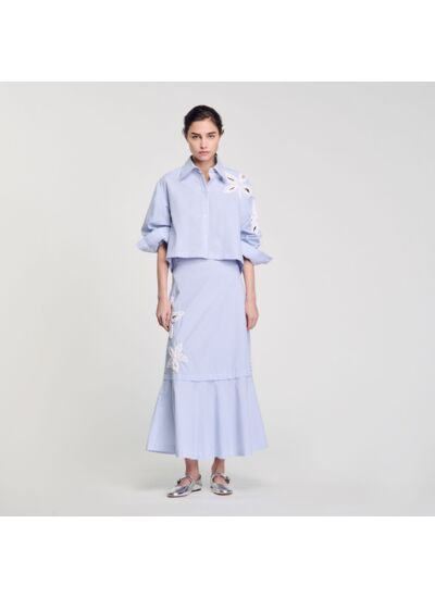 Jupe longue à rayures