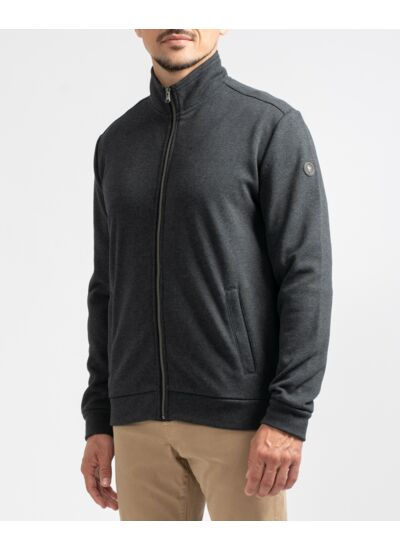 Sweat en molleton zippé