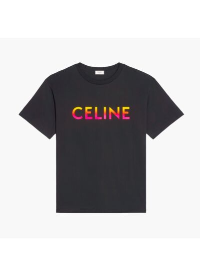Celine T-Shirt - Fade Logo - Noir