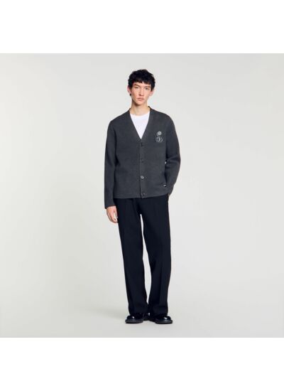 Cardigan à détail serpent