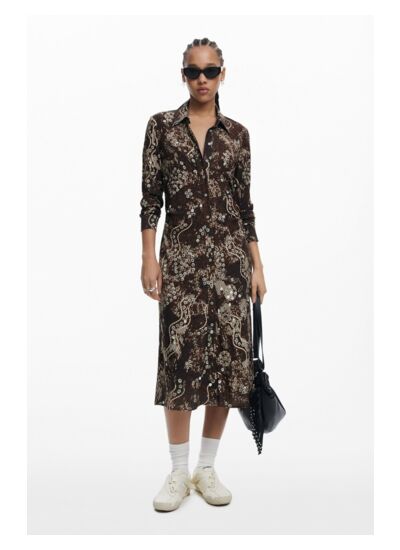 Robe chemise serpent