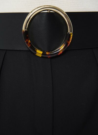 Tara Jarmon Ceinture lauren - noir en cuir de vachette