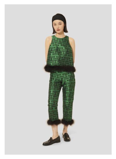 Pantalon Presley-Vert en Coton Organique