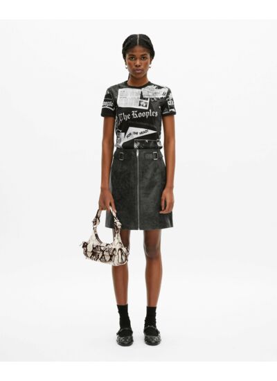 Jupe Cuir Avec Zip