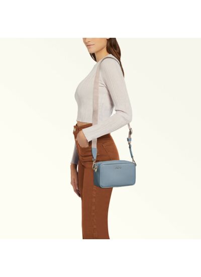 CLASSIC XL CROSSBODY POUCH 1 ZIP - VITELLO ANDROMEDA+NASTRO LOGATO TRI