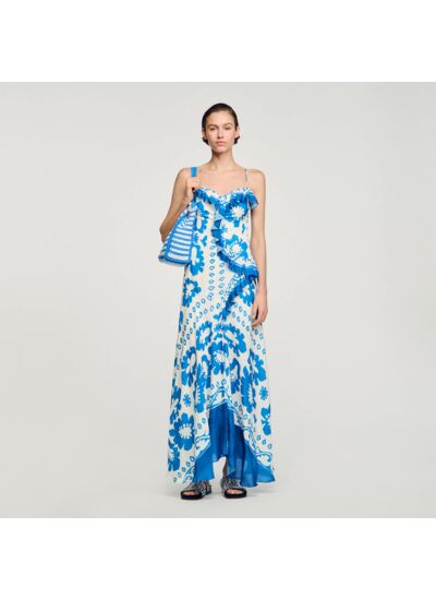 Robe imprimée à volants