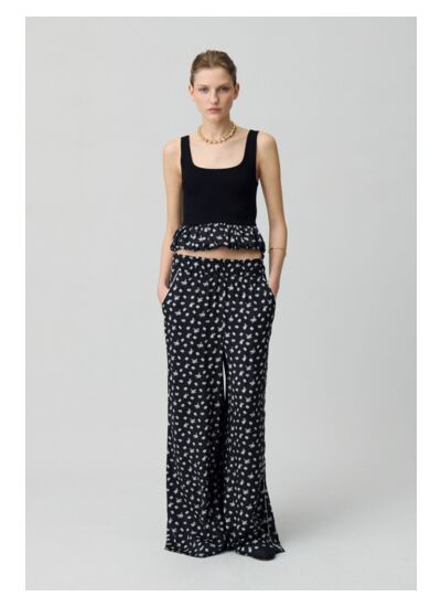 Top débardeur volanté