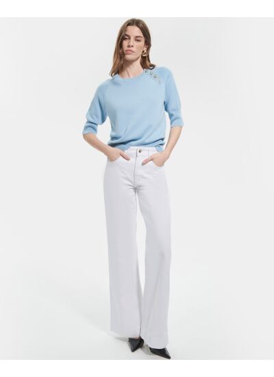 Pull Pauline Bleu Ciel en Lyocell