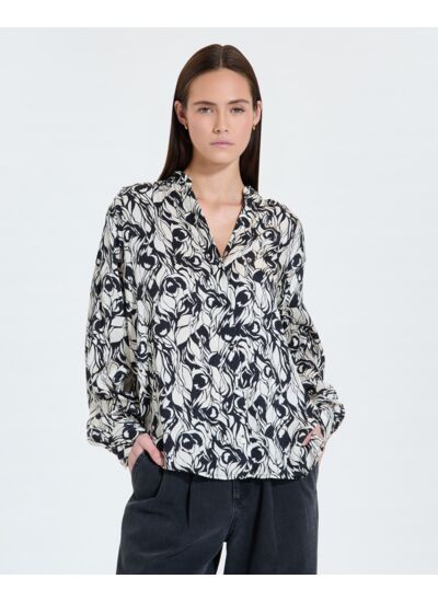 Chemisier fluide à imprimé floral