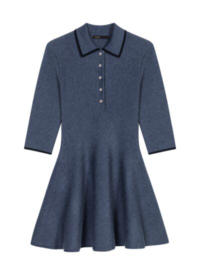 Robe courte en maille