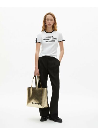 Pantalon Large A Plis