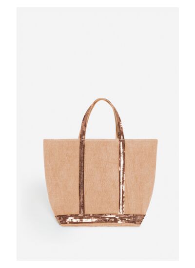Cabas M En Lin En Viscose Et Polyester