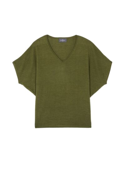 Pull V chauve-souris - Femme - SAUGE