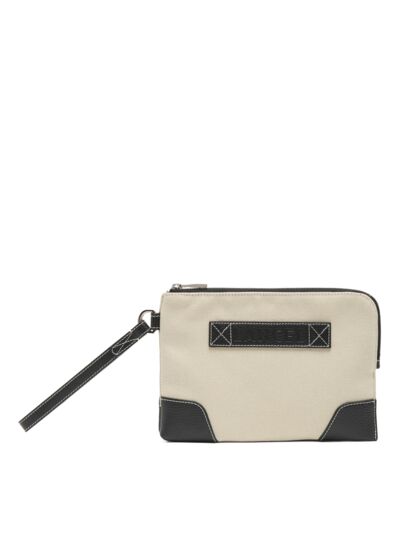 Escapade de Lancel - Pochette Zippee S Avec Dragonne - NATUREL/NOIR