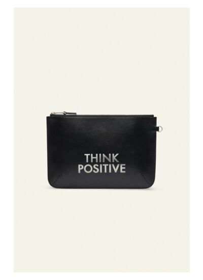 POCHETTE CUIR THINK POSITIVE