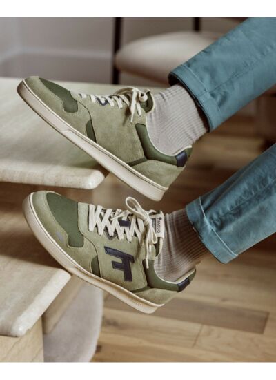 Baskets basses kaki clair