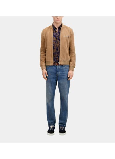 Blouson Teddy En Suede Homme