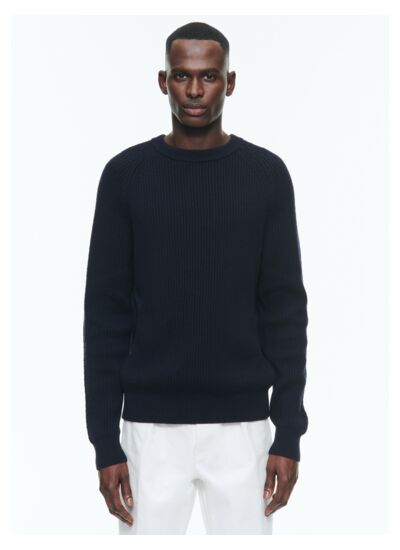 Pull en coton et laine certifiée