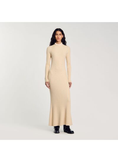 Robe longue en maille