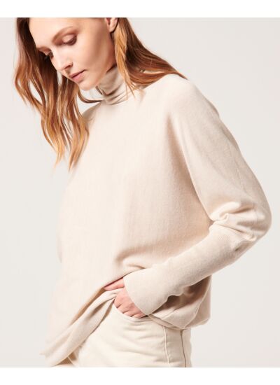 Pull Pruna Beige en Polyamide