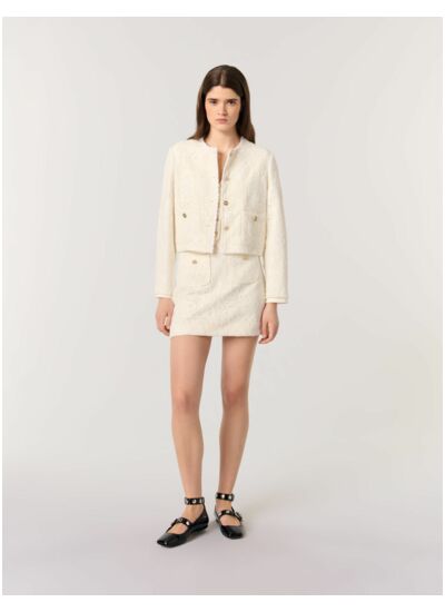 Veste courte en guipure