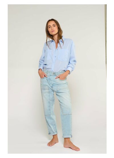 Jeans loose, large cosy, 7/8ème