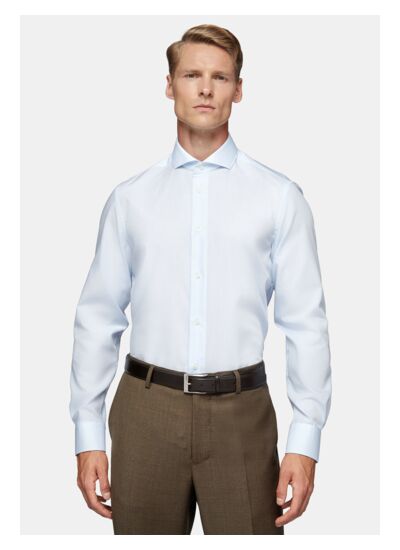 Chemise en Coton Pinpoint Slim Fit