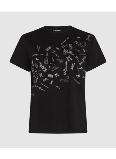 PARIS FONTS PRINT T-SHIRT