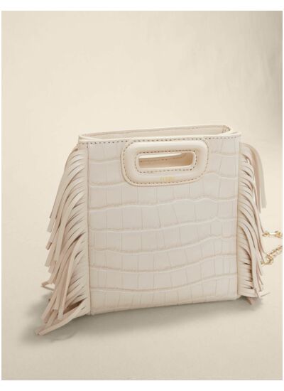 Sac M Mini en cuir croco