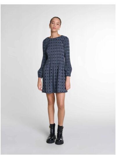 Robe courte imprimé Clover