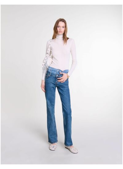 Jean double ceinture