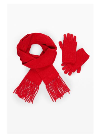 GANTS/ECHARPE BOX PLAIN COLOR