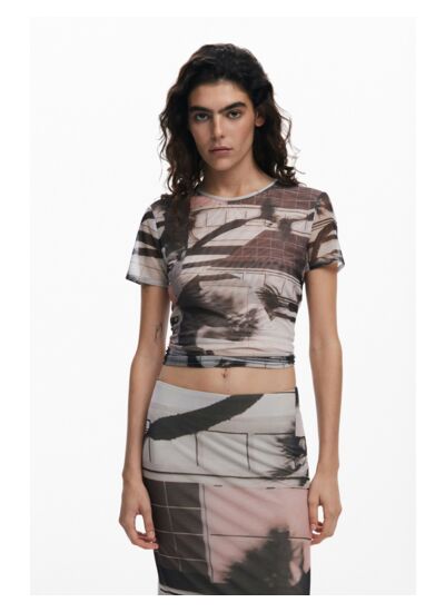 T-shirt à imprimé Arty