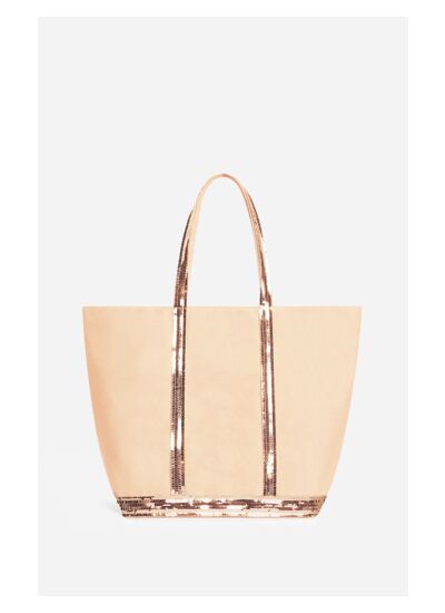 Cabas L Zippé En Toile Porté Epaule