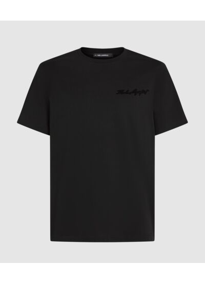 SGNTR FLOCK PRINT T-SHIRT