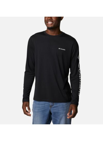 Marshall Valley Long Sleeve Logo Tee Noir