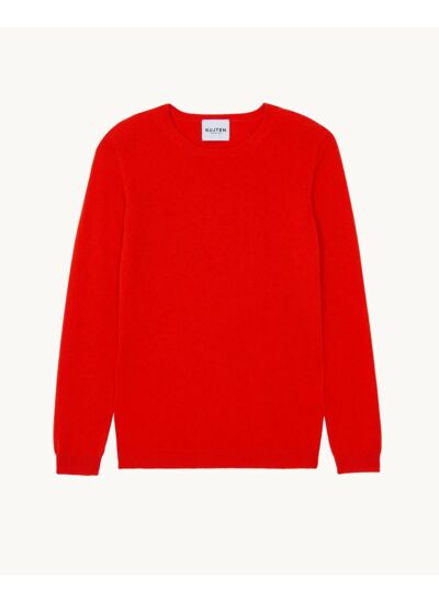 Pull charly Pull Cachemire Femme Col Rond Basic, 2 fils