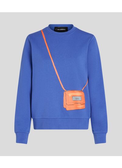 CROSSBODY BAG PRINT SWEATSHIRT